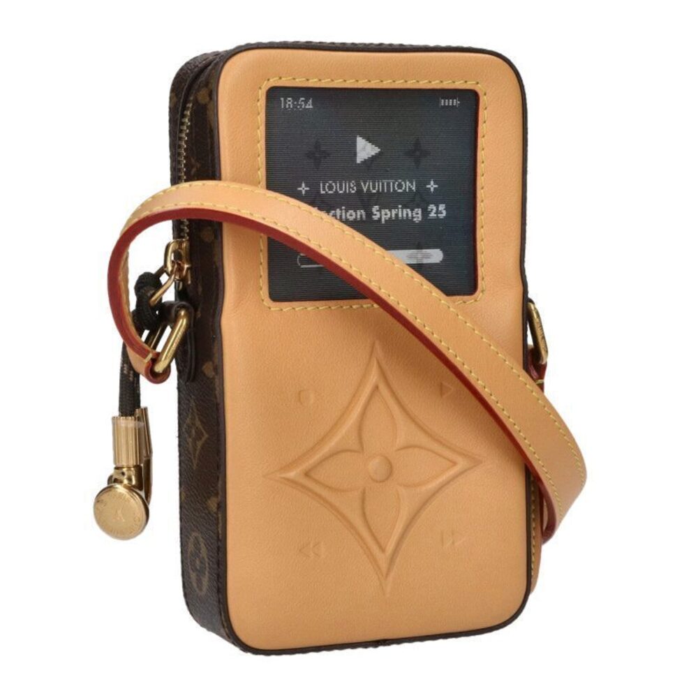 Louis Vuitton Music Player Wearable Wallet Monogram Shoulder Bag Brown